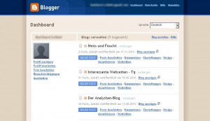 Blogger- Dashboard