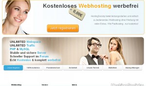 HostingSociety - kostenloses werbefreies Webhosting